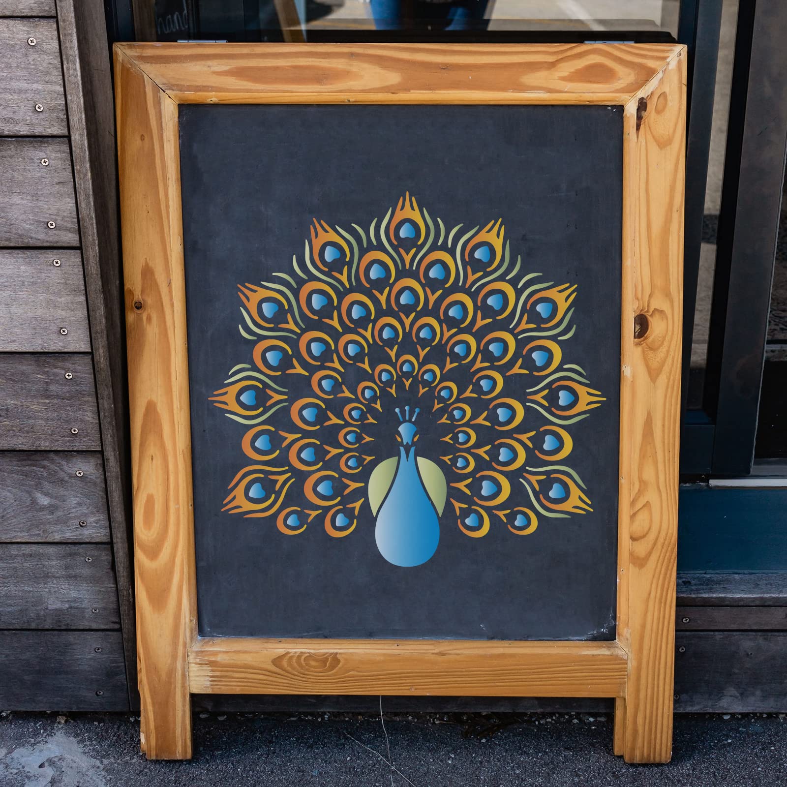 Amazon.com : FINGERINSPIRE Peacock Stencil Template 11.8x11